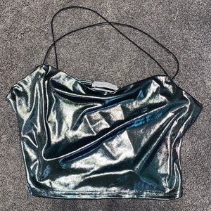 Metallic Urban Outfitters Crop Top